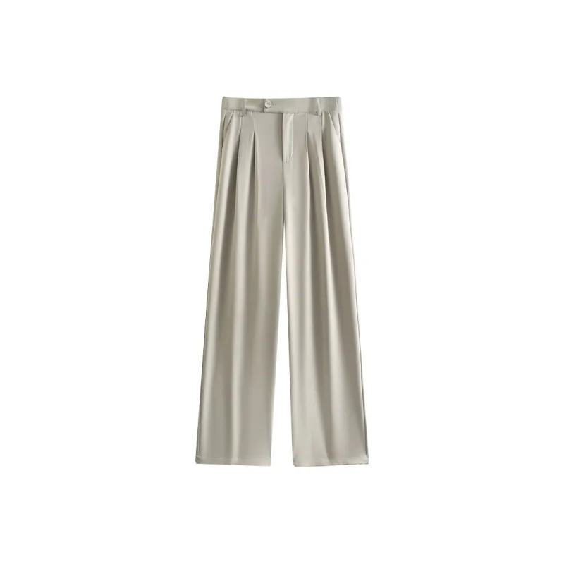 She Enjoys Casual Pants Women's Water Gray Green-0