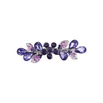 Left Europe Artificial Rhinestone Hair Clips Women's