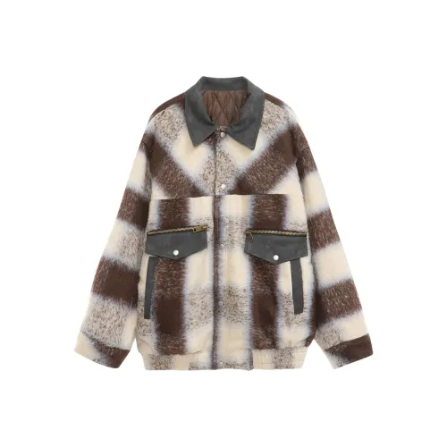 Vine Color Velvet feel Coat Women's Apricot