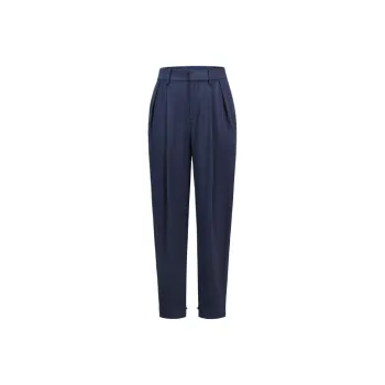 Shanghai Tang Tapered leg Silk Trousers