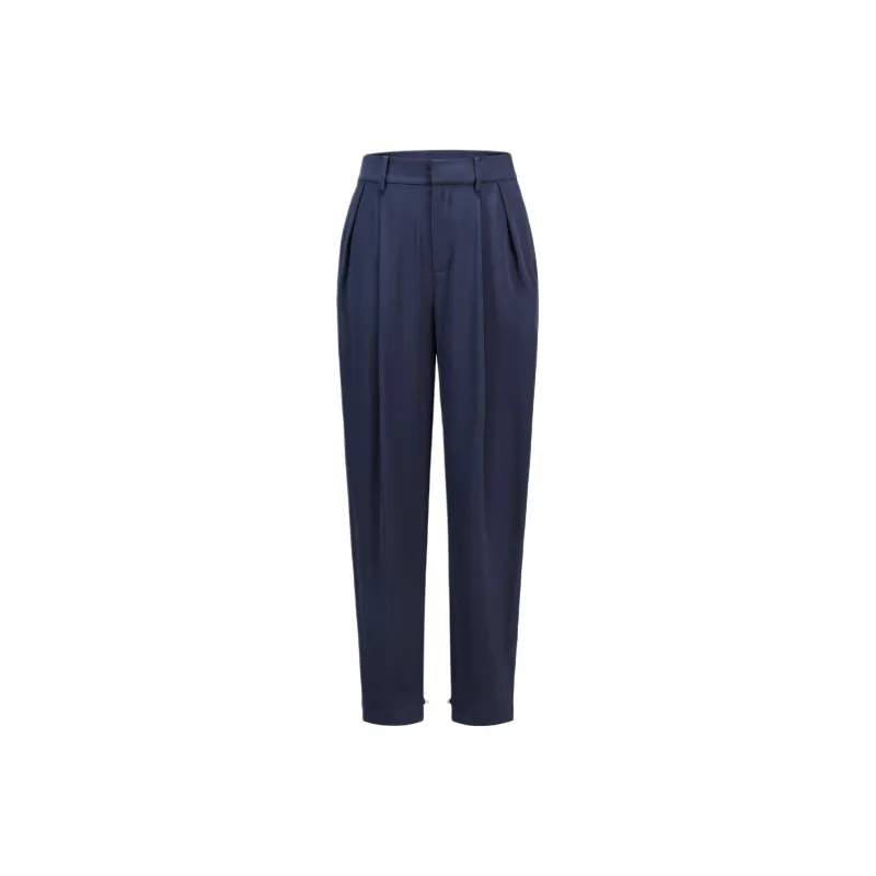 Shanghai Tang Tapered leg Silk Trousers-0