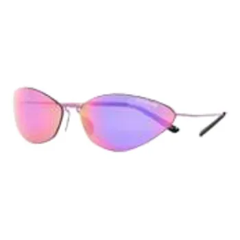 Balenciaga Irregular Shape Sunglasses Women's Purple