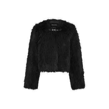 URBAN REVIVO Coats Women's Jet Black