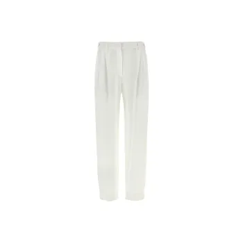 Brunello Cucinelli High Waisted Straight Leg Pants