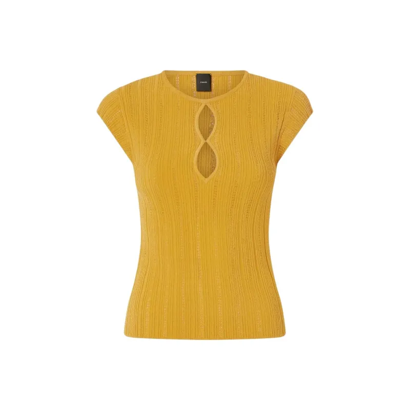 PINKO Ribbed Top-0