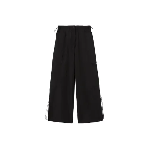 PALM ANGELS Drawstring Hem Wide Leg Trousers