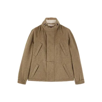 Loro Piana Mini Icer Collection FW24 Parka Coats Women's Moss Original Mixed Color