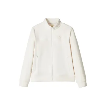 Tectop Velvet feel Coat Women's Fragrant Moon White