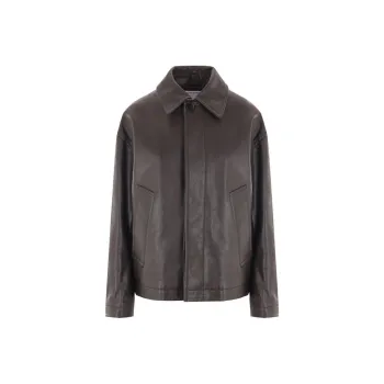 Bottega Veneta Long Sleeved Leather Jacket