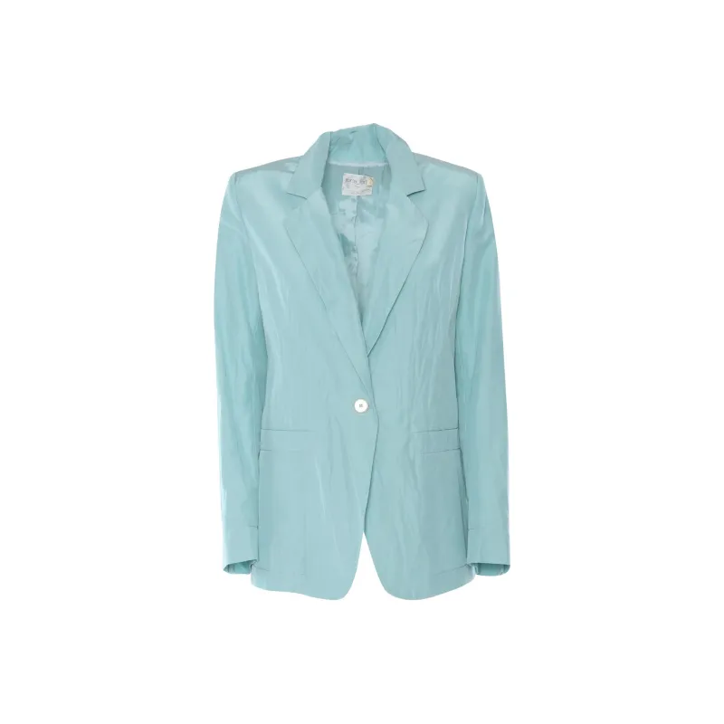 Forte Forte Single breasted Satin Blazer-0