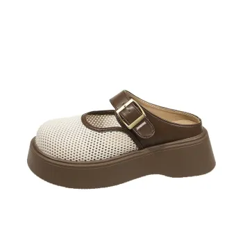 King Jinmai Rubber Sole Slip Resistant Closed Toe Slippers Women's