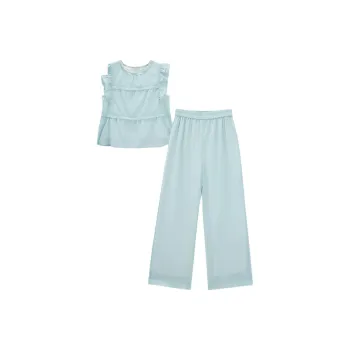 Love To Serve Casual Suit Women's Blue