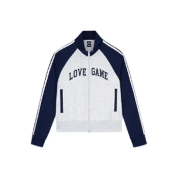 361° Baseball Jacket Women's Sandalwood White/Deep Emerald Green