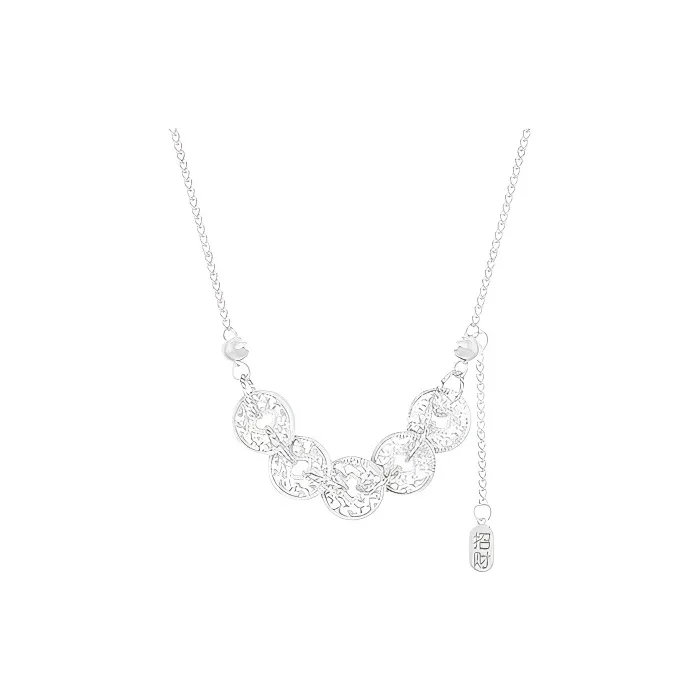 CUTE DAME S999 Fine Silver Necklaces Women's-5
