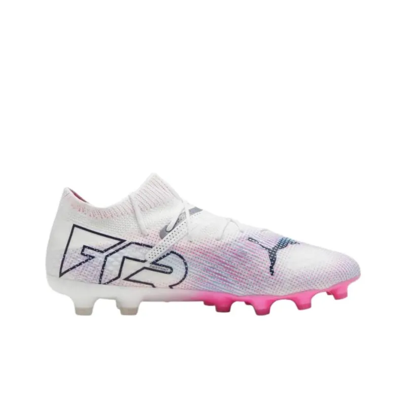 PUMA FUTURE 7 ULTIMATE Anti Slip Wear Resistant Soccer Shoes Men's White Pink-1