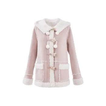 Blovelan Coats Women's Ballet Pink