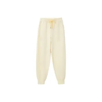 OVV Casual Pants Women's Light Yellow Solid Color A1
