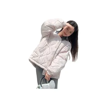 Flowers In Water Puffer Jacket Women's