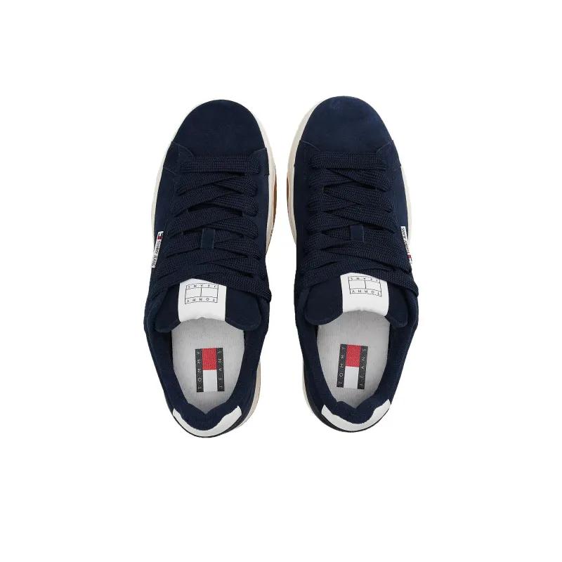 Tommy Hilfiger Anti Slip Wear Resistant Low Top Skateboard Shoes Men's Blue-3