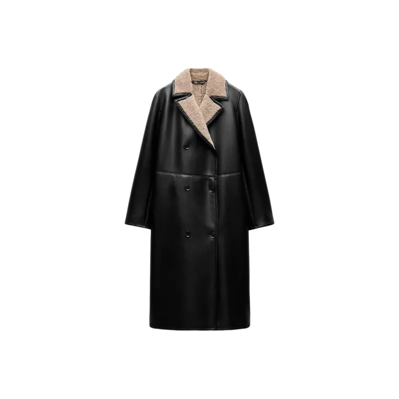 ZARA ZW Series Coats Women's Black-0