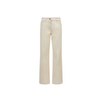 Moncler FW24 Casual Pants Women's Ivory White