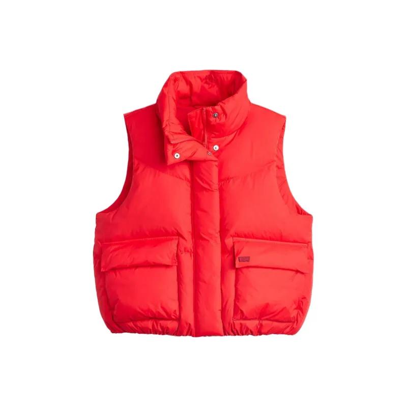 Levis Vests Women's Red-0