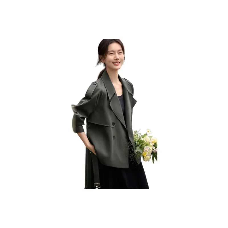 XWI Trench Coat Women's Pine Lime Green-0