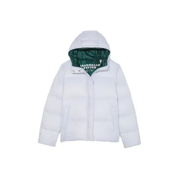 Victoria's Secret PINK Marshmallow Puffer Coat/Hydrangea Blue Puffer Jacket Women's Hydrangea Blue