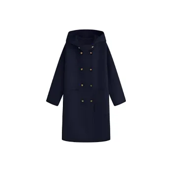 Juden Choi Coats Women's Dark Gray