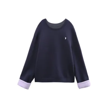 A Paradise For Awakening Sweatshirt Women's Navy Blue