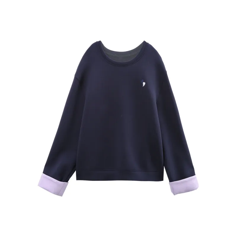 A Paradise For Awakening Sweatshirt Women's Navy Blue-0