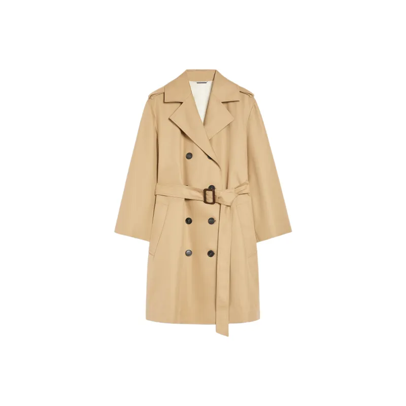 WEEKEND MaxMara Trench Coat Women's Khaki-0