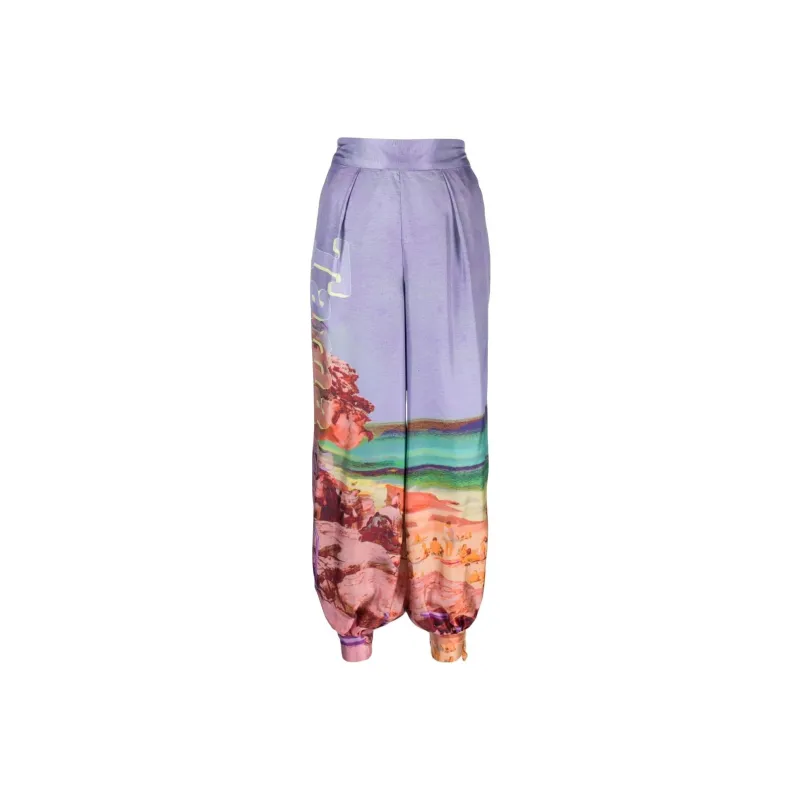 Zimmermann Casual Pants Women's Purple-0
