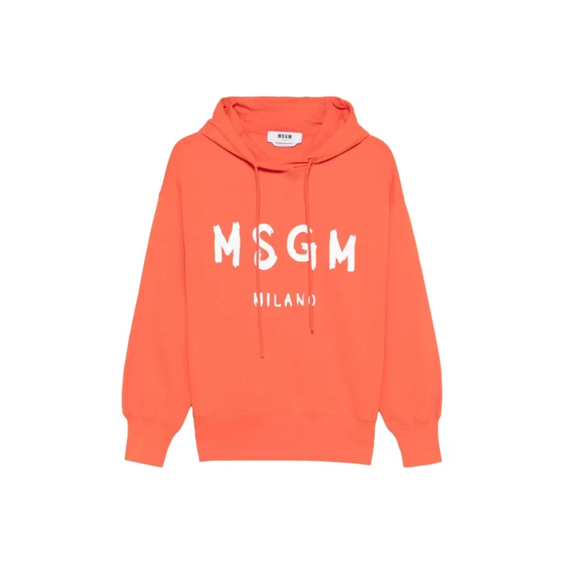 MSGM Logo print Hoodie-0