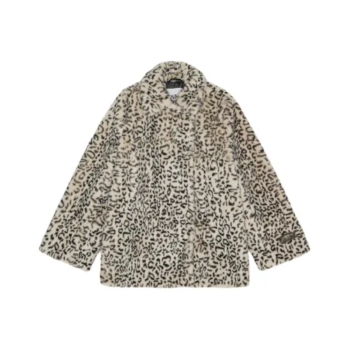 GANNI Leopard Faux Fur Jacket