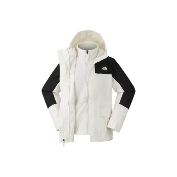 THE NORTH FACE City Outdoor Collection FW24 Water-Resistant Water-Repellent Warm Windbreaker Jacket Women's Dune White