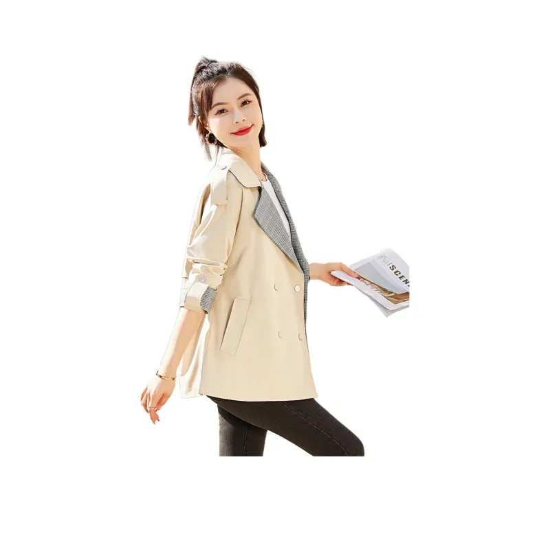 Mo Han Yi Mei Trench Coat Women's Khaki-0