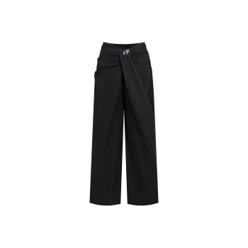 Sad Dog Casual Pants Women's Black