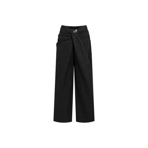 Sad Dog Casual Pants Women's Black
