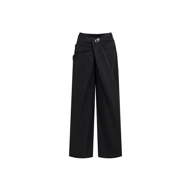 Sad Dog Casual Pants Women's Black-0