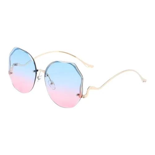 JEANSWEST Metal Irregular Shape Sunglasses Unisex