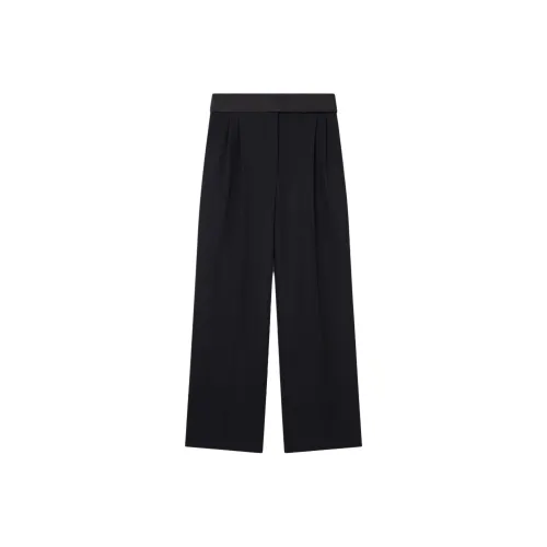 Stella Blouse Wide Leg Satin Belt Tuxedo Trousers
