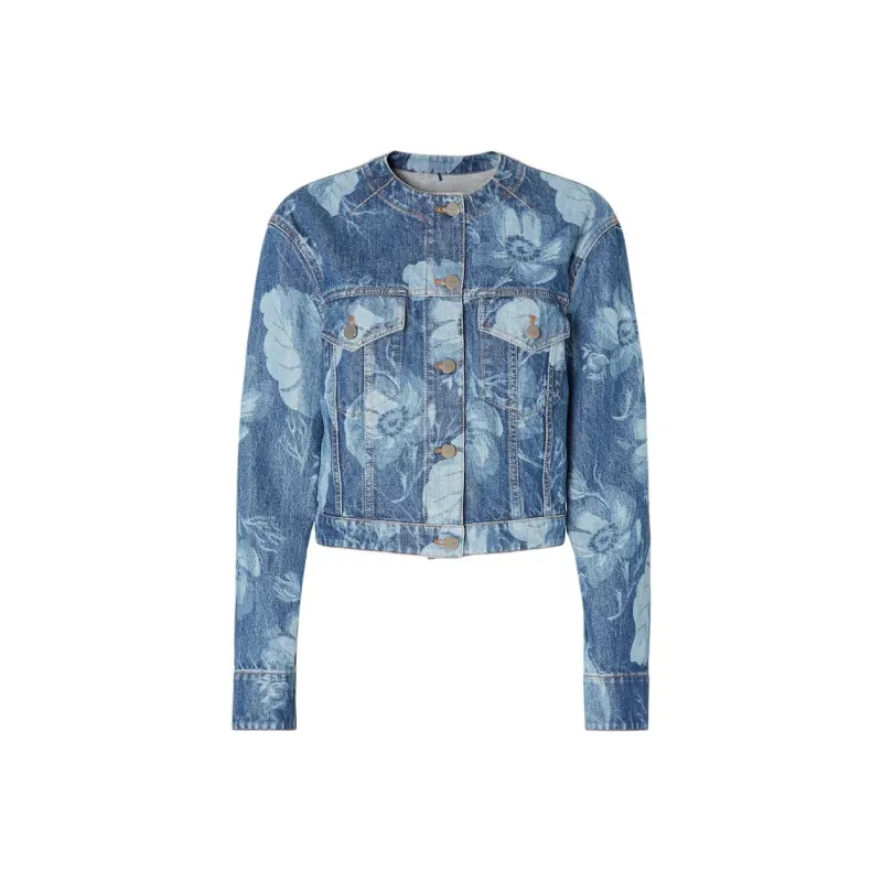 FENDI SS25 Denim Jacket Women's Blue-0