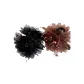 [Black+Coffee Fringe Hair Clip]2 Pack