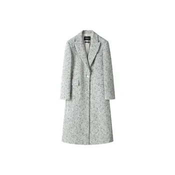MOSIIMORII Coat Women's Snowflake Beige Gray