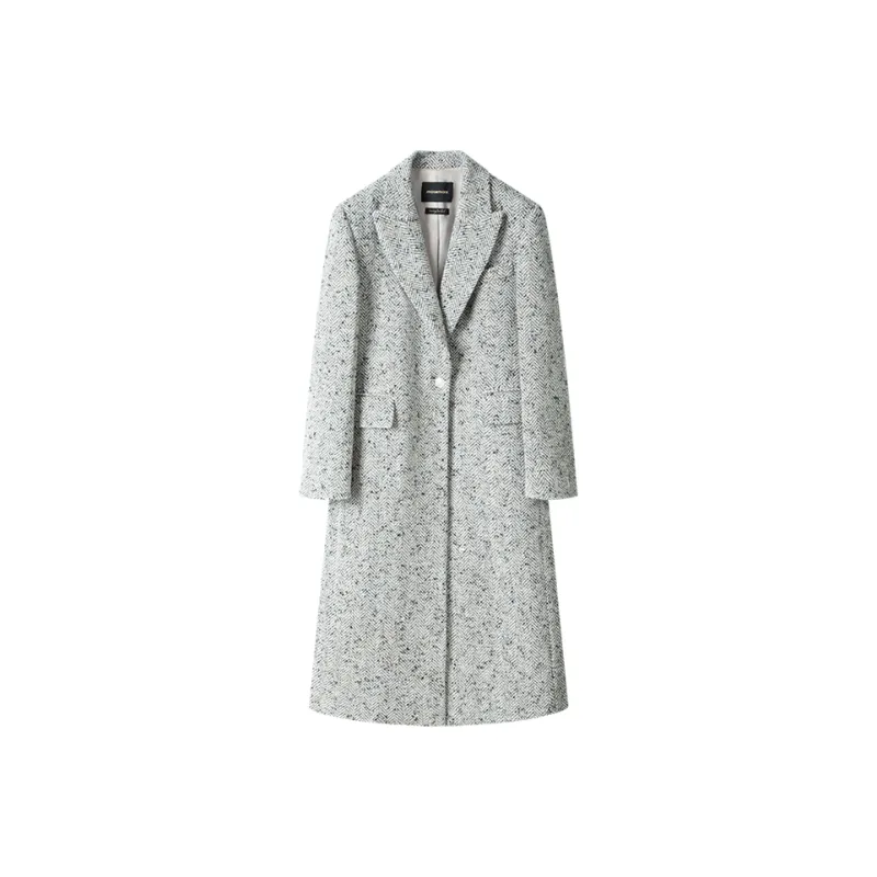 MOSIIMORII Coat Women's Snowflake Beige Gray-0