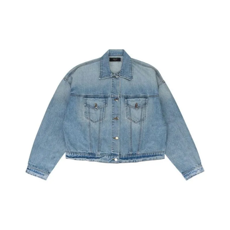 AMIRI Oversized Trucker Denim Jackets 'Clay Indigo'-0