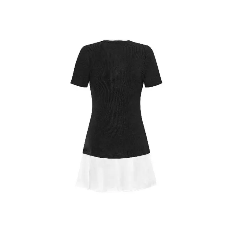 Qiuerle Short Sleeved Dress Women's-6