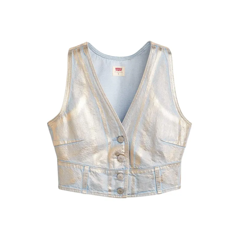 Levi’s Vest Women's Silver Gray-0