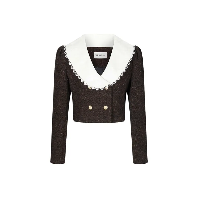 HERLIAN Velvet feel Coat Women's Brown-0